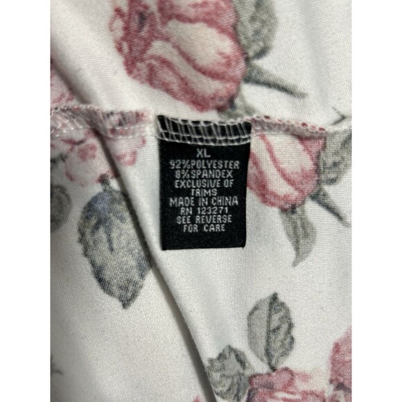 J for Justify Womens Floral Maxi Dress Smocked Size XL Sleeveless Asymmetrical - Picture 10 of 10